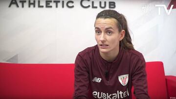 Ainhoa Moraza en una entrevista.