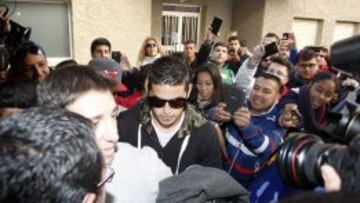 James, a su llegada a Murcia