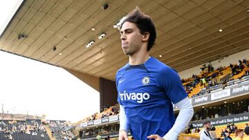 João Félix, antes del Wolverhampton-Chelsea de Premier.