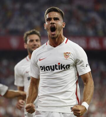 1-0. Andr¨¦ Silva celebr¨® el primer gol.