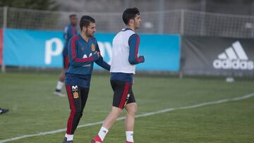 20/03/18 ENTRENAMIENTO SELECCION SUB21 SUB-21 SELECCIONE ESPAÑOLA ESPAÑA
DANI CEBALLOS Y MIKEL MERINO