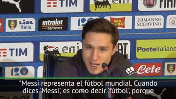 Chiesa: "Messi representa el fútbol mundial"