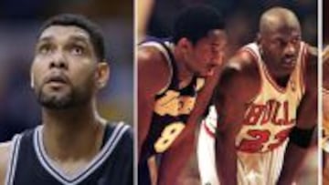 L¨ªderes de los Playoffs: Jordan, Russell, Magic, Duncan, Kobe...