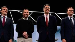 Conoce cómo son las parejas de Sánchez, Casado, Rivera, Iglesias y Abascal