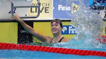 Alba V&aacute;zquez en el Mundial de Budapest.