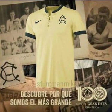 Filtran playera del América para conmemorar el centenario