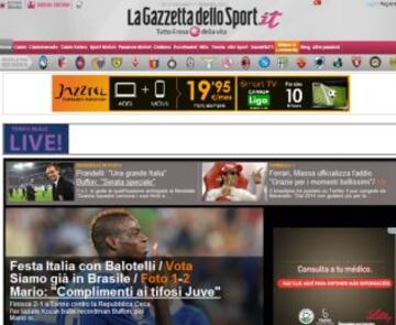 Portadas de la prensa extranjera