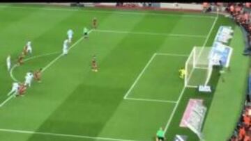 Suárez entró antes de tiempo en el área en el penalti