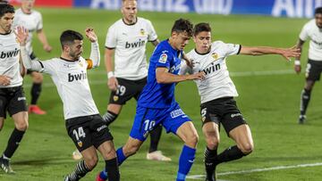 27/02/21 PARTIDO PRIMERA DIVISION
GETAFE - VALENCIA
ENES UNAL GAYA GABRIEL PAULISTA