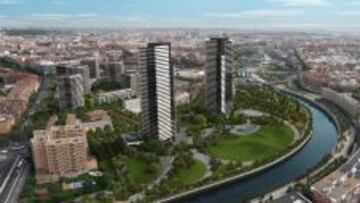 IMAGEN DEL PROYECTO. Con el Plan Parcial de reforma Interior del ámbito Mahou-Calderón se preveía la construcción de 2.000 viviendas.