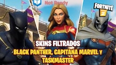 Fortnite: filtrados skins de Black Panther, Capitana Marvel y Taskmaster