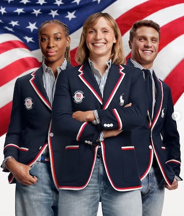 El encargado del diseño de los estadounidenses es Ralph Lauren, tomando elementos de la bandera.