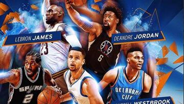 ¡Equipazo!: Curry, Westbrook, LeBron, Kawhi y DeAndre Jordan, en el quinteto ideal