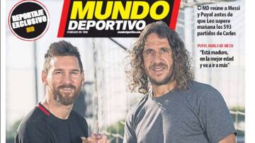 Messi, 1,041 veces portada de Mundo Deportivo en Barcelona