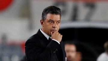 Soccer Football - Primera Division - River Plate v Rosario Central - Monumental Antonio Vespucio Liberti, Buenos Aires, Argentina - October 16, 2022 River Plate coach Marcelo Gallardo reacts during his last match as River Plate coach REUTERS/Agustin Marcarian