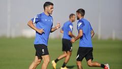 Jorge Molina durante un entrenamiento.