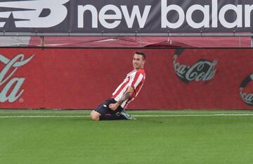 Berenguer celebrando su gol al Atl¨¦tico de Madrid