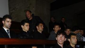 El Sporting, con Preciado en el funeral de su padre