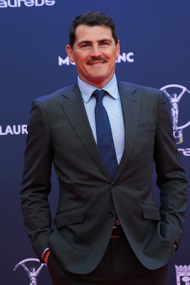Iker Casillas durante la entrega de los Premios Laureus 2025 que se celebra en el Palacio de Cibeles.