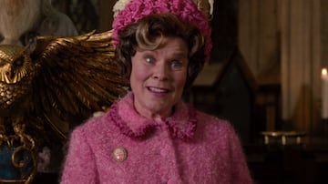 Así lucía Imelda Staunton en su primera aparición en la saga de Harry Potter.