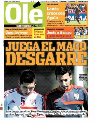 Portadas de la prensa deportiva