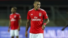 FARO, PORTUGAL - AUGUST 01: Nicolas Castillo from SL Benfica during the match between SL Benfica v Lyon for the  International Champions Cup - Eusebio Cup 2018 at Estadio do Algarve on August 1, 2018 in Faro, Portugal. (Photo by Carlos Rodrigues/Getty Images)