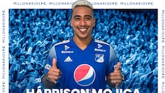Harrison Mojica fue confirmado por Millonarios como nuevo jugador del equipo bogotano. El volante llega como el tercer refuerzo para el 2021