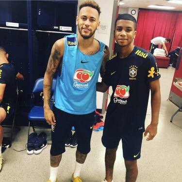 El hondureño Jared Juleu entrenó junto a los cracks de Brasil