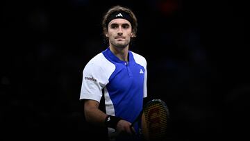 Stefanos Tsitsipas , contra Alexander Zverev en Par¨ªs.