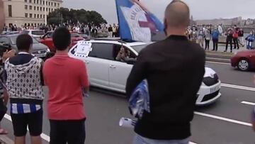 La afición del Depor salió a la calle para manifestarse por el Caso Fuenlabrada