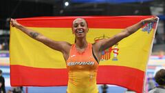 Ana Peleteiro, medalla de oro en el triple salto