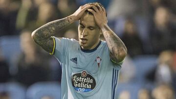 Hugo Mallo durante los dieciseisavos de la Europa League.