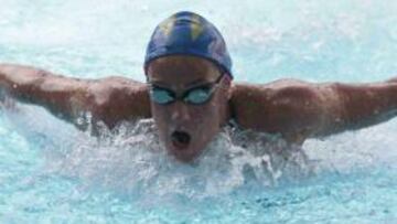 Mireia Belmonte, durante una competición
