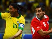 El día que Ronaldinho esperó a Meneses para cambiar camisetas