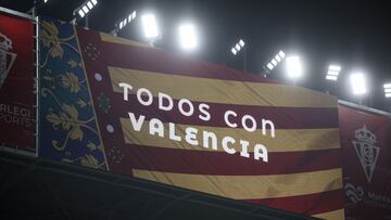 18-11-24. IMAGEN DEL VIDEOMARCADOR DE EL MOLINÓN CON EL MENSAJE PARA LOS DAMNIFICADOS POR LA DANA.