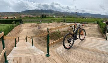 Circuito de mountain bike donde entrena Coloma durante el confinamiento.