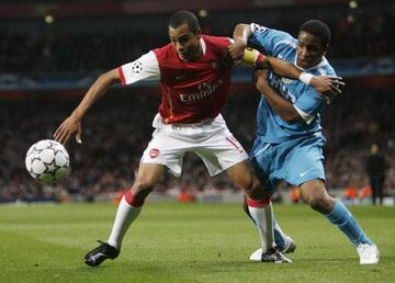 Gilberto Silva, en su etapa en el Arsenal.