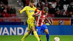 &Aacute;ngel Correa, durante el partido contra el C&aacute;diz. 