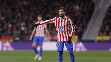 Álex Baena, en el partido contra el Inter.