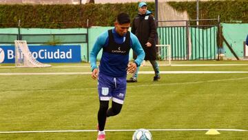Zaracho trabajó a la par y jugaría ante Boca