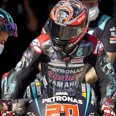 Los frenos también condenaron la carrera de Quartararo