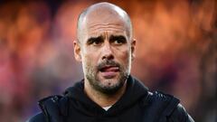 El entrenador espa&ntilde;ol del Manchester City, Pep Guardiola, durante un partido.