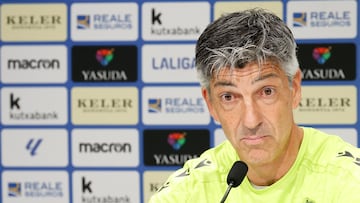 El entrenador de la Real Sociedad, Imanol Alguacil. EFE/Juan Herrero