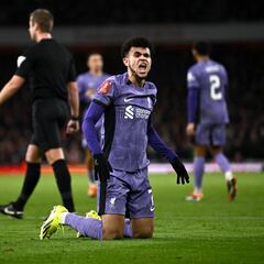 Gol de Luis Díaz al Arsenal, nominado al mejor del mes en Liverpool