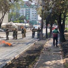 Video: Así fue el incendio de un camión con cilindros de gas en Calzada de Tlalpan