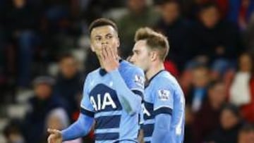 Dele Alli, autor de dos goles ante el Stoke City.