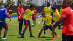 Cuadrado y Queiroz en los entrenamientos previo a la Copa Am&eacute;rica 2019