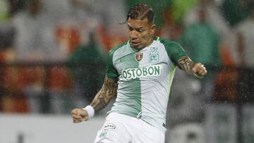 Dayro Moreno con la camiseta de Atlético Nacional
