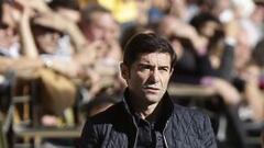 Marcelino Garc&iacute;a Toral, durante el partido frente al Deportivo. 