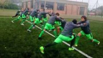 Los jugadores del Cali entrenaron este martes en el complejo deportivo de Boca Juniors.